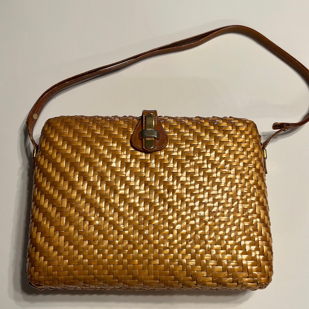 Vintage Collectible 1960s Rodo Rattan Wicker Bag